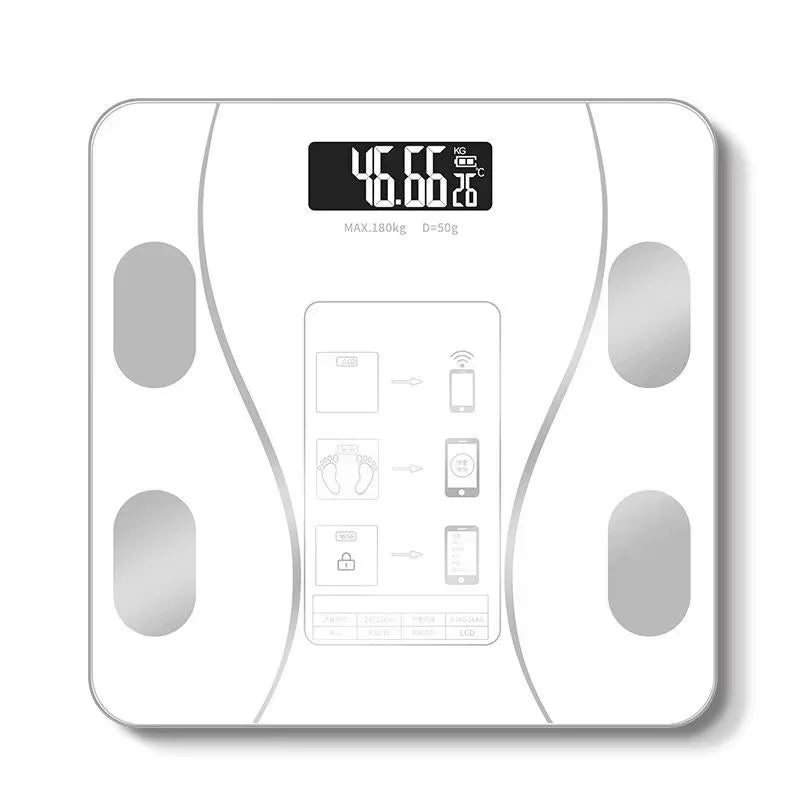 Intelligent Digital Body Scale With Backlit LED Display Screen,Weighing Up To 400 Pounds,Ideal for Weight Management & Fitness. Pesa corporal