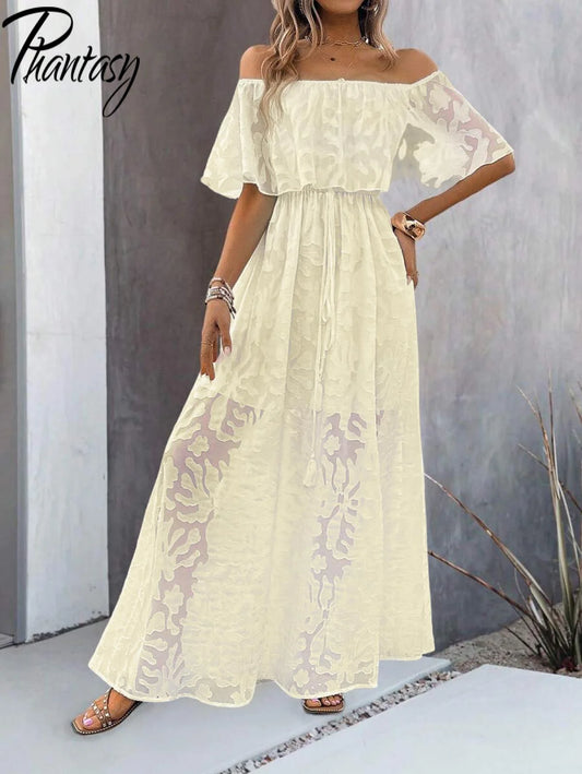 Women's Dresses 2025 Summer White Dress Women Cover-Ups Outfits Boho Hippie Chic Long Maxi Dresses Female Clothes Robe Vestidos 2026 High Elegance