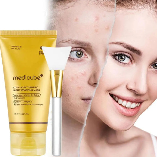 Turmeric Deep Collagen Peel Off Mask Anti Wrinkle Lifting Skin Care Masks For Nighttime Care Skin Hydrating Boost Gentle.2026 MASCARILLA NOCTURNA ANTI ACNE, HIDRATANTE Y LIMPIADOR FACIAL