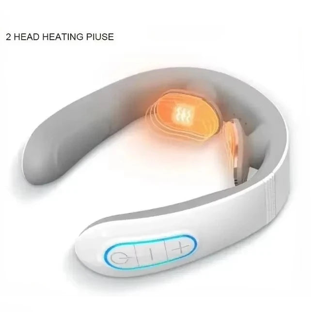 Masajeador Inteligente de Cuello y Hombros — Masaje Cervical con Vibración y Calor para Aliviar el Dolor, Pulso Terapéutico para las Vértebras Cervicales, Instrumento de Cuidado de la Salud