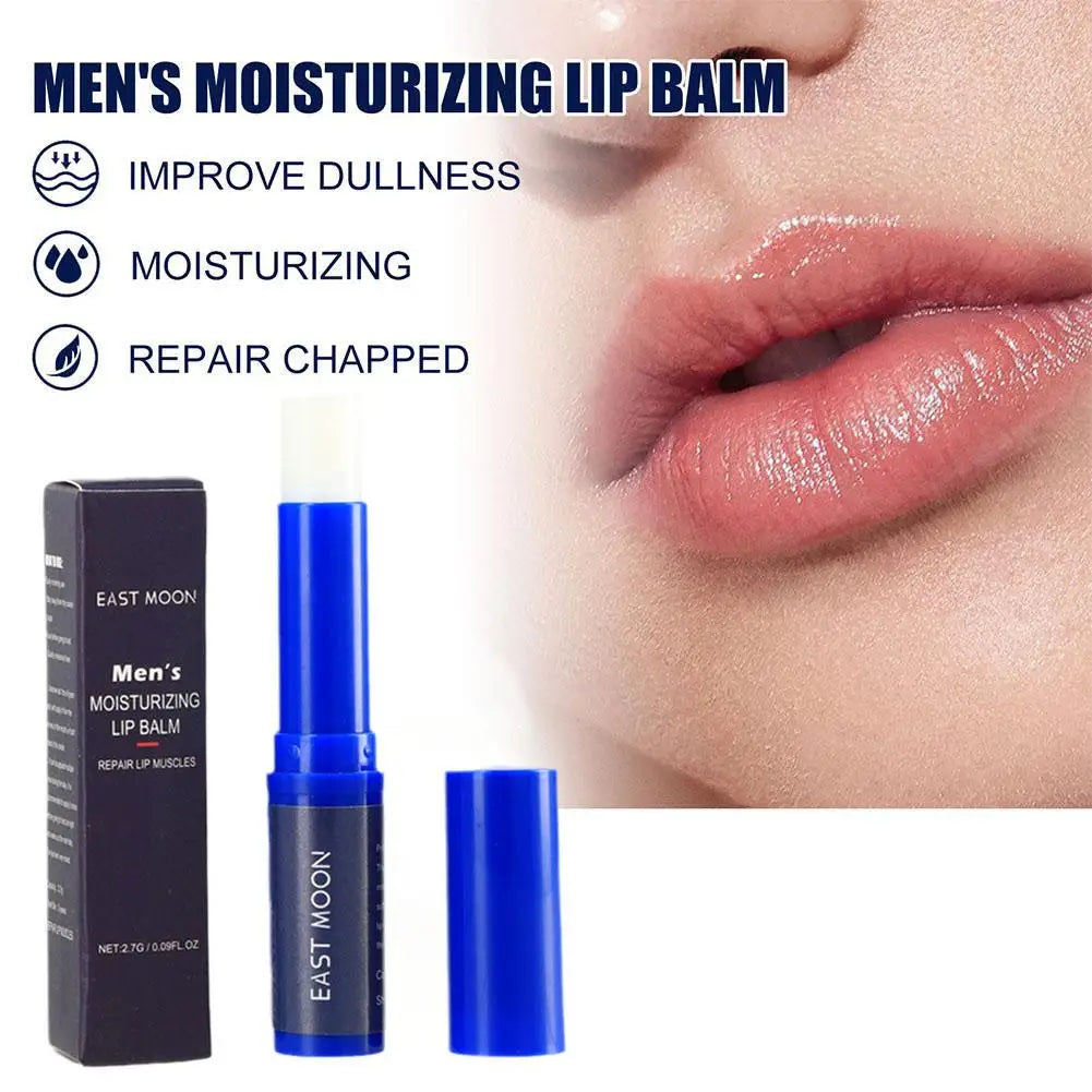 Men Lip Balm Moisturizing removing dead skin preventing dryness cracking reducing lip wrinkles relieving dryness lip care. Bálsamo labial para hombres: hidrata, evita resequedad y grietas, reduce arrugas labiales y remueve piel muerta.2026