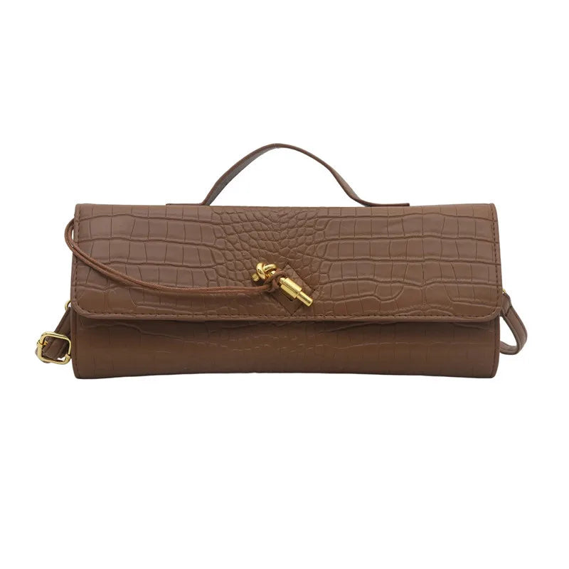 Woven Handbag, 2025 New Soft Leather Evening Bag, Fashionable and Versatile Horizontal Carrying Crossbody Bag.2026