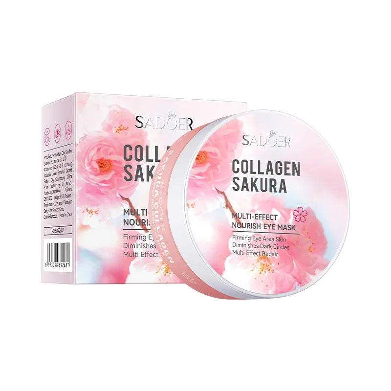 Aloe Vera Collagen Eye Mask Anti Dark Circles Removal Eyes Bags Moisturizing Firming Eye Patches Eyes Skin Care Products 60pcs 2026 Eliminador de Ojeras