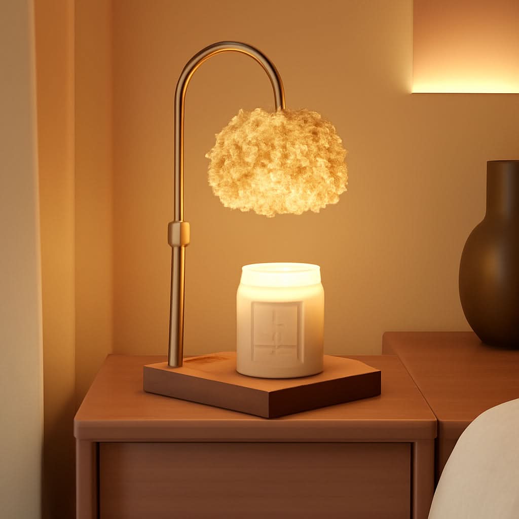 FullyAdjustable Crystal Candle Warmer Lamp With Timer