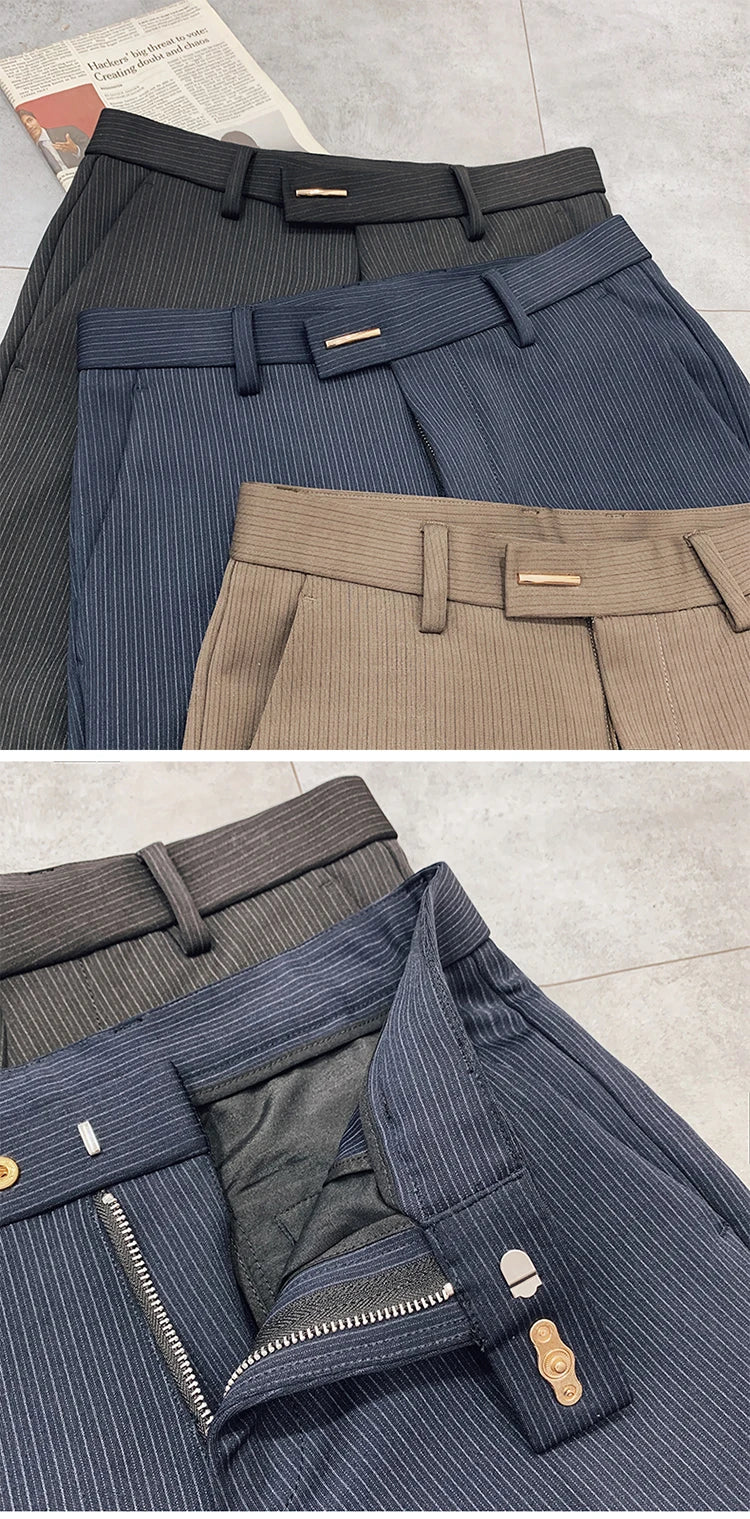 Men Suit Pants Formal Trousers Stretch Slim Pantalone Hombre Calça Masculina Solid Color Casual Dress Pants Fashion Men Clothing. Pantalones de Hombre, extra slim fit 2026. Elegantes