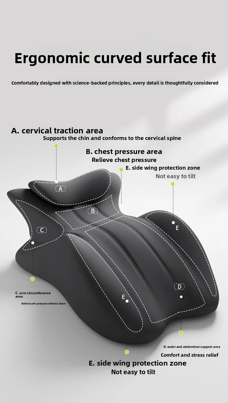 Almohada Cuña de Espuma Viscoelástica de Alta Densidad — Soporte Ortopédico Multi-Posición con Funda Removible y Lavable para Alivio de Dolor de Espalda, Cuello y Piernas