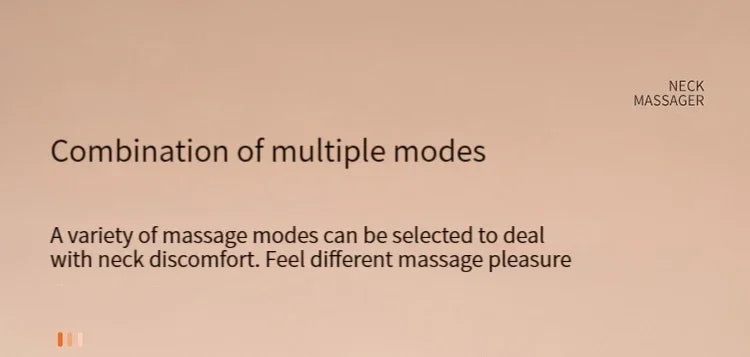 Masajeador Inteligente de Cuello y Hombros — Masaje Cervical con Vibración y Calor para Aliviar el Dolor, Pulso Terapéutico para las Vértebras Cervicales, Instrumento de Cuidado de la Salud