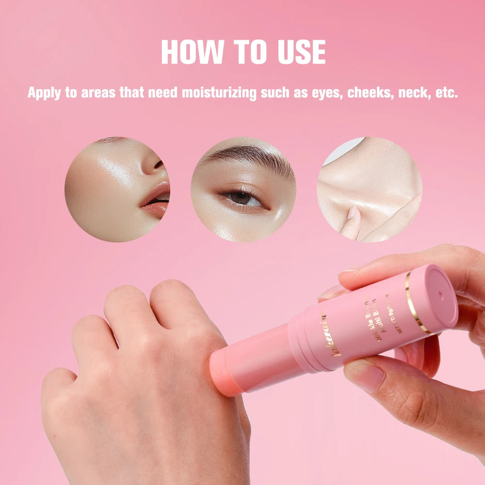 PINK Hydrating Stick Extract Deep Hydrating Facial Skin Multi-functional Pink Balm Stick Skin Care Makeup Base Products. 2026 BASE ROSADA HIDRATANTE PARA TES BLANCA. REJUVENECEDOR ANTI GRIETAS