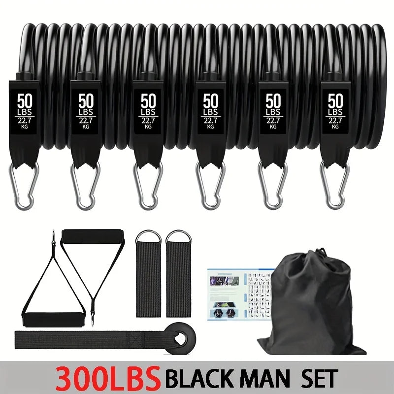 Resistance Bands Set, Exercise Bands With Door Anchor, Handles, Carry Bag, Legs Ankle Straps For Resistance Training. Ligas Elasticas para Crecimiento Muscular 2026