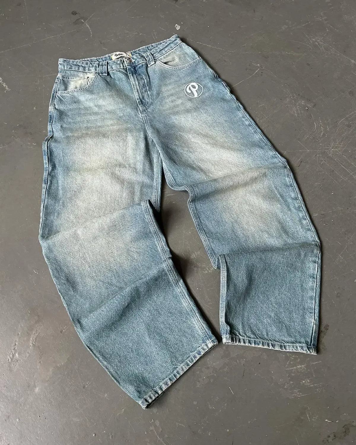 American Hip-hop Retro Loose Jeans Women's Y2K New Tide Harajuku High Waist Wide leg Pants Gothic Wide Pants Street Pants Male. Jeans Exclusivos Modernos 2026
