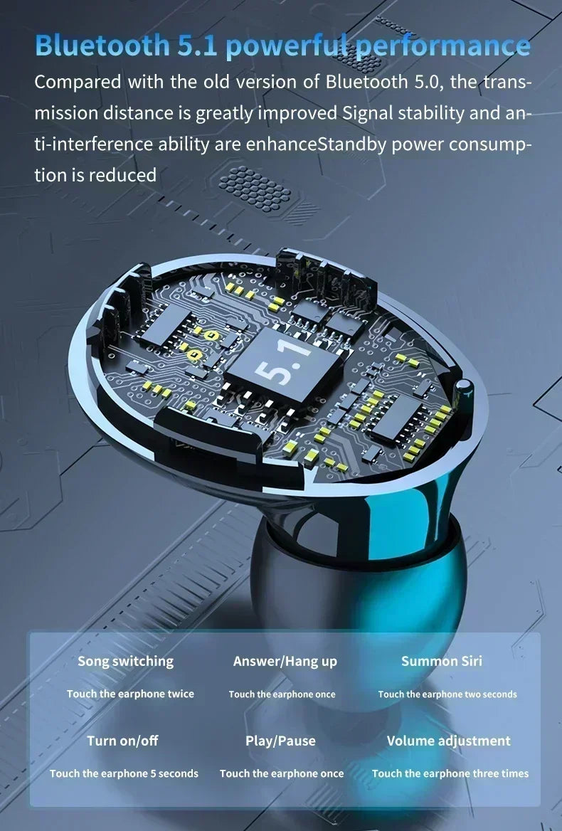 Auriculares Inalámbricos M10 Original | Bluetooth, Estéreo, Cancelación de Ruido, Micrófono, Altavoz Portátil para Gaming y Deportes