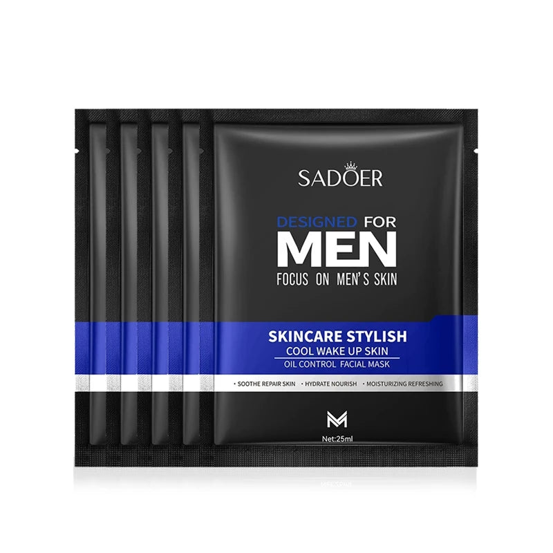 SADOER Men's Skin Care Sets Moisturizing Face Cream Facial Mask Lip Balm Sunscreen Cleanser Eye Cream Men Skin Care Kit.2026 ACLARADOR DE ROSTRO PARA HOMBRE. PROTECCION CONTRA OJERAS. CONTRA ACNES