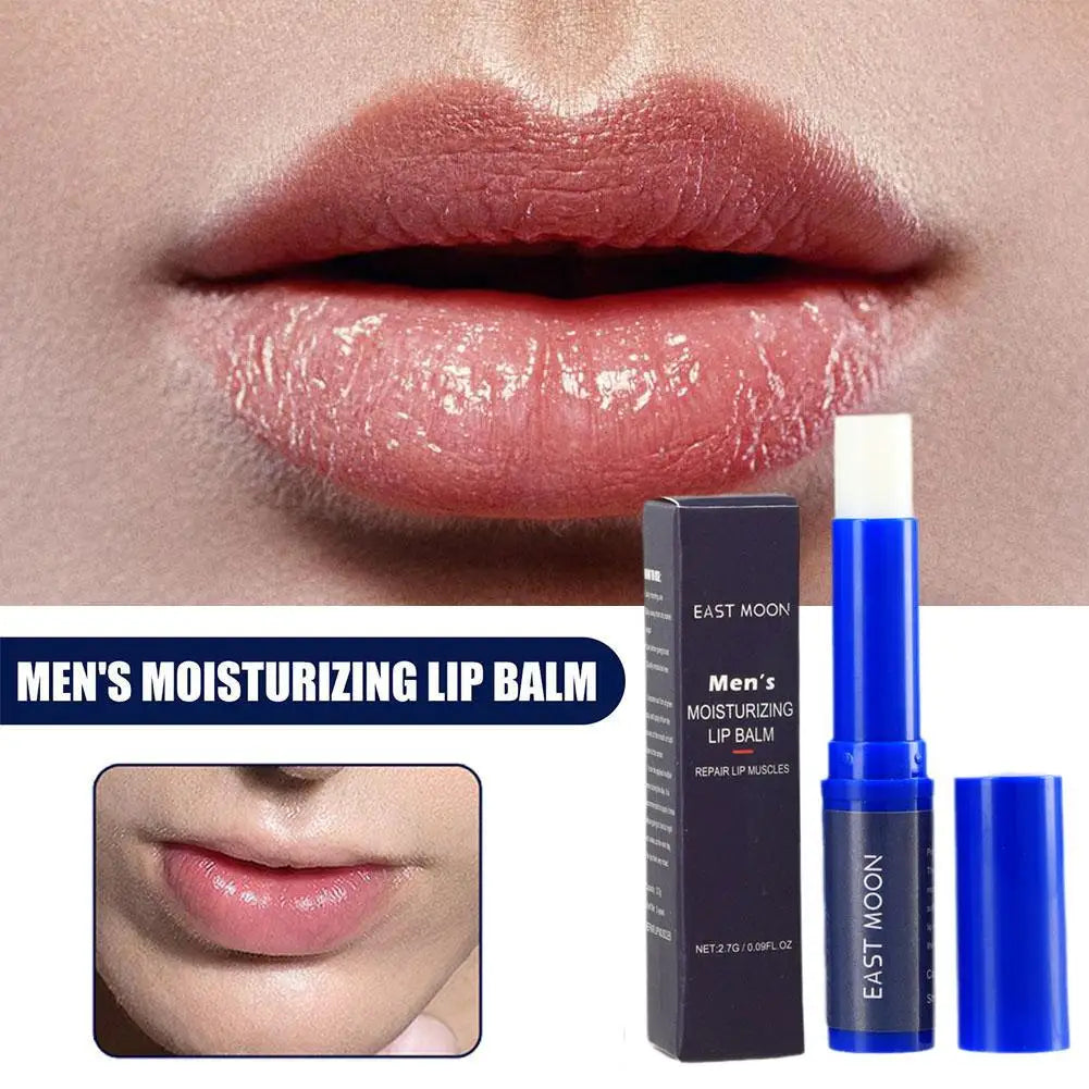 Men Lip Balm Moisturizing removing dead skin preventing dryness cracking reducing lip wrinkles relieving dryness lip care. Bálsamo labial para hombres: hidrata, evita resequedad y grietas, reduce arrugas labiales y remueve piel muerta.2026