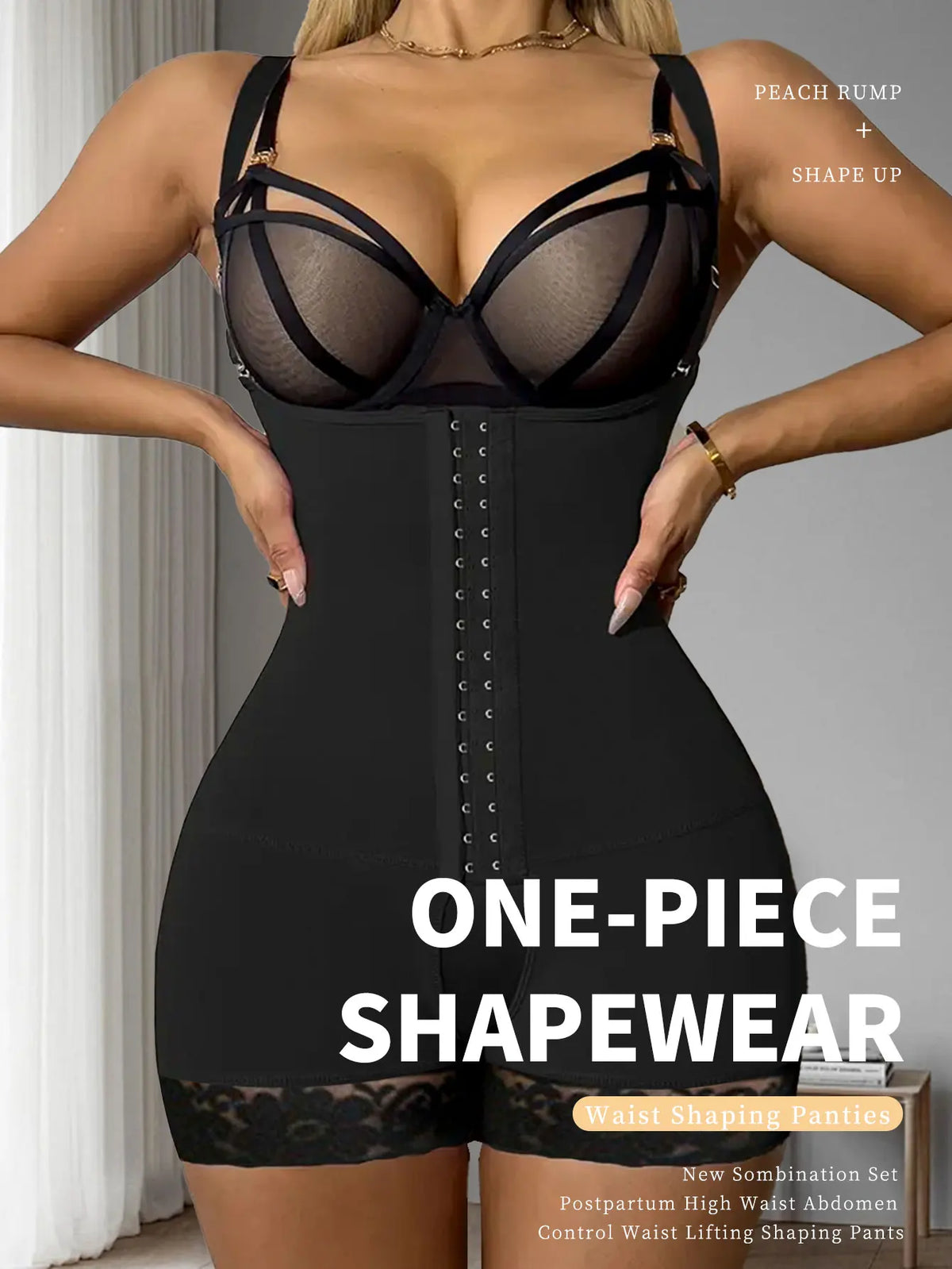 Fajas Postparto para Mujer, Moldeador Corporal de Alta Compresión, Reductor Adelgazante para Mujer, Ropa Interior Sexy, Body Moldeador Push Up. Compresion Extrema Alta