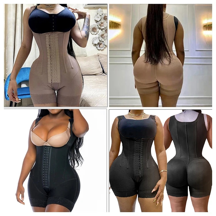 Fajas Colombianas Postquirúrgicas, Moldeadoras y Compresoras, Entrenador de Cintura, Levanta Glúteos, Ropa Moldeadora para Mujer, Moldeador Corporal Completo, Faja de Compresión BBL. Material Duradero.