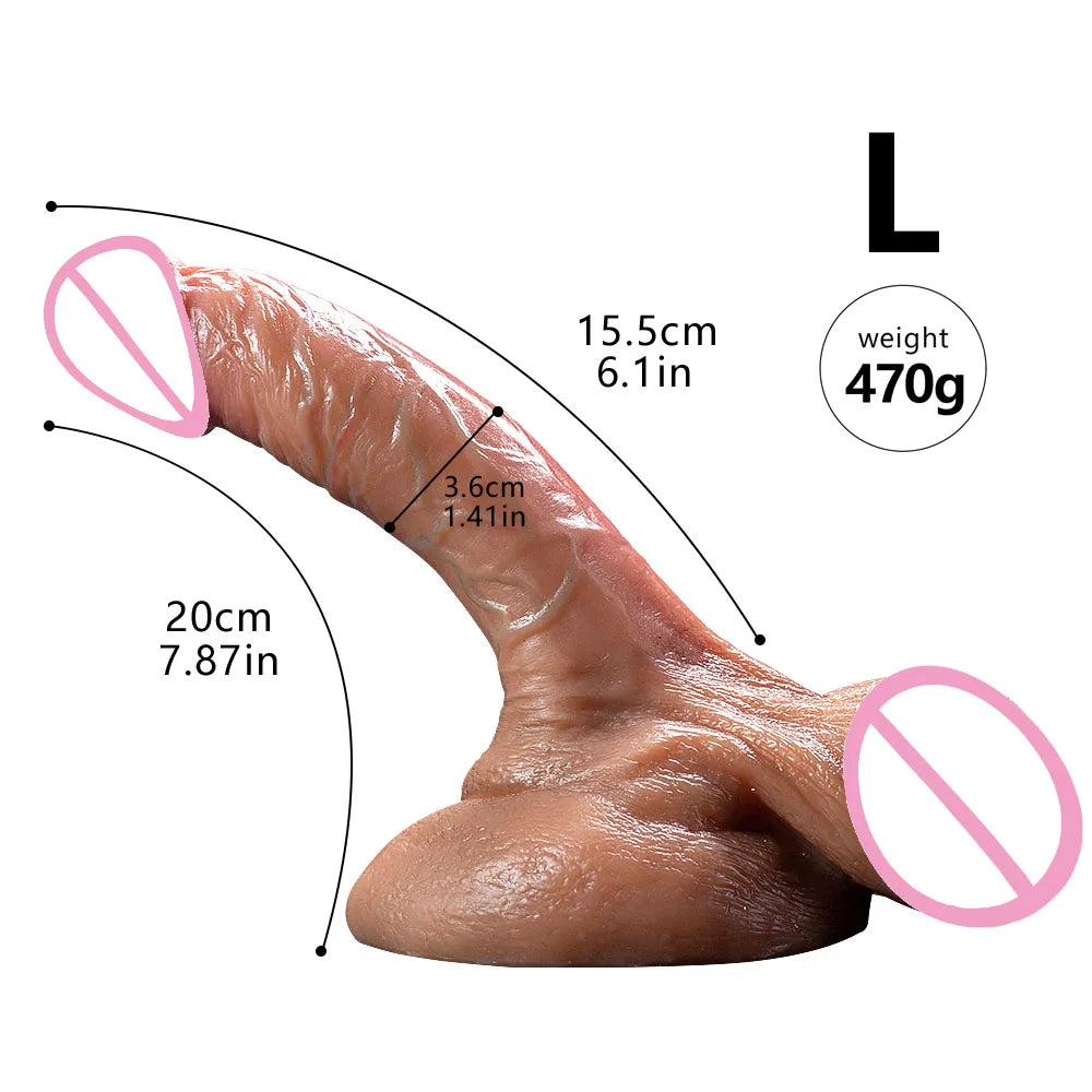XXL soft  Skin Feel Realistic Dildo Adult Sex Toys for Women Big Suction Cup Soft Double Silicone Masturbators Penis Dick Dildo 2026 Consolador Para Ocasion Intima