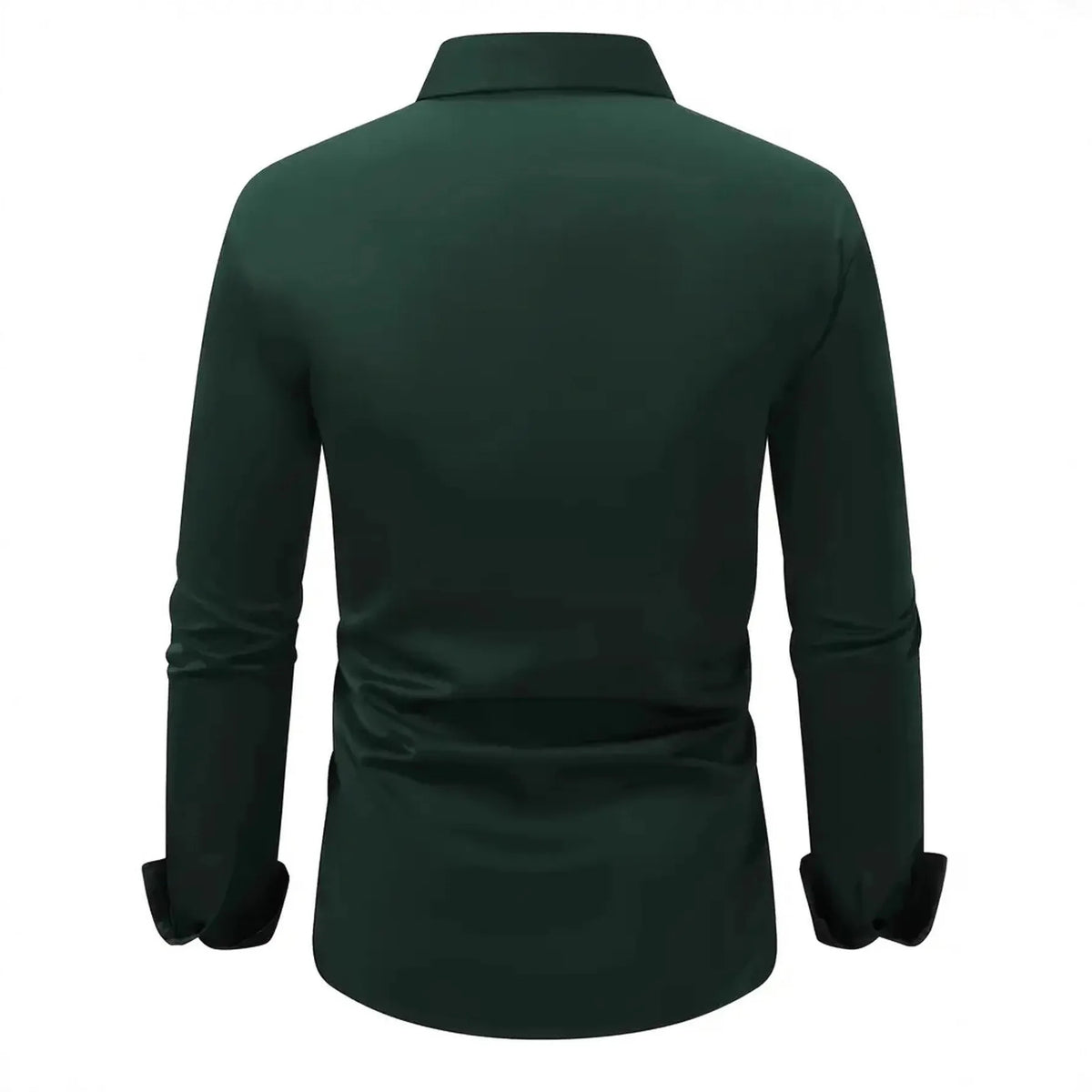 Men's Casual Long Sleeved Solid Color Slim Fit Shirt in Autumn and Winter Slightly Elastic Can Be Worn on the Inside or Outside. Camisa Extra Elastizada. 2026. Elegantes y Casual