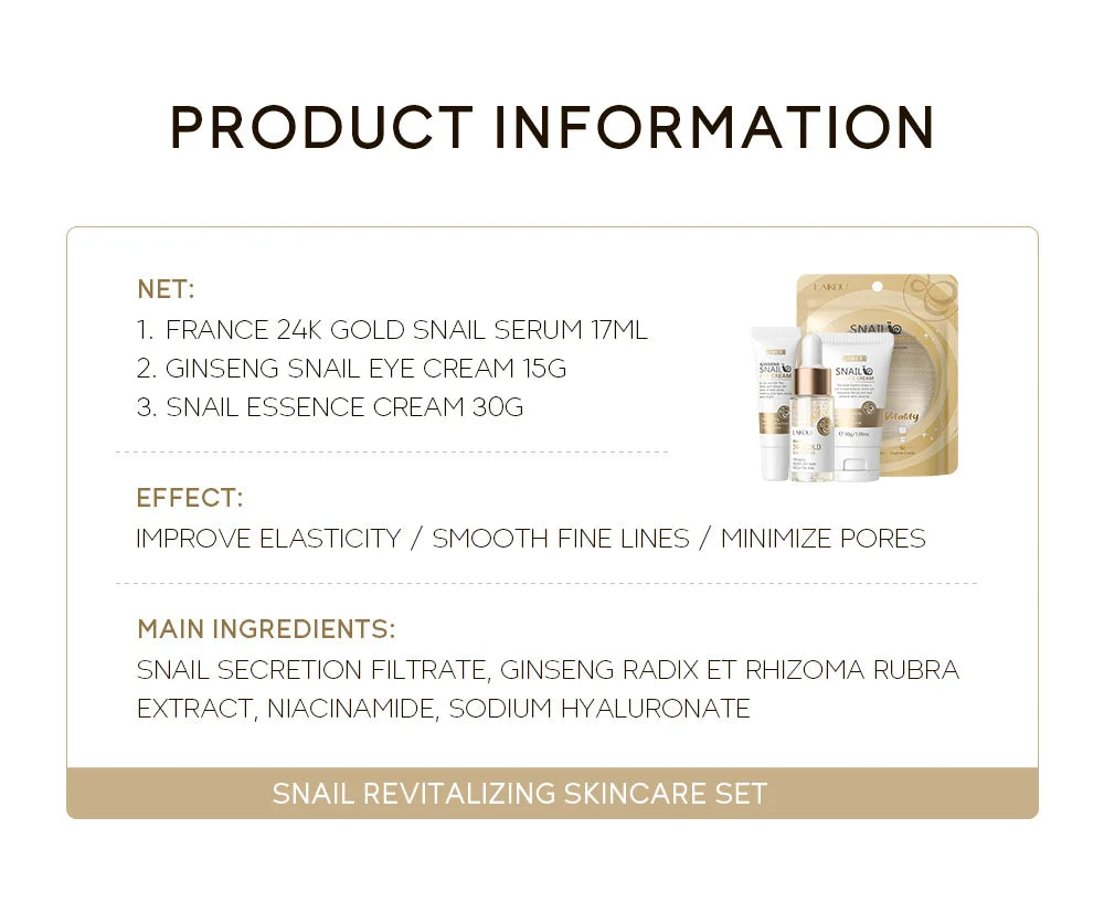 3pcs/set LAIKOU Vitamin C 24K Golden Sakura Skin Care Sets Face Cream Serum Eye Cream Moisturizing Anti Wrinkles Face Care Kit.2026 SKIN CARE REJUVENECEDOR, HUMECTANTE FACIAL