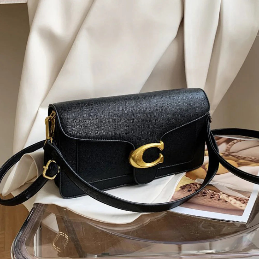 This year's new fashionable underarm shoulder bag with two shoulder straps and a diagonal small square bag 2026