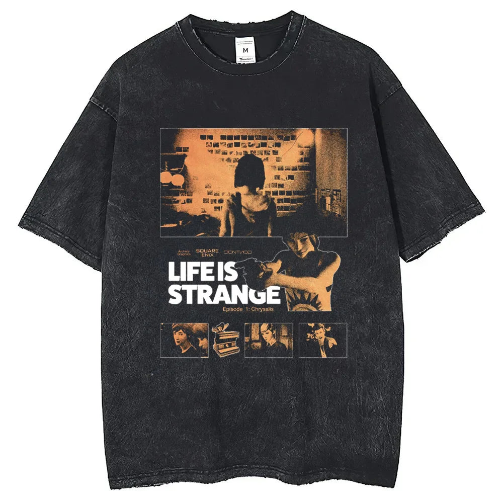 Life Is Strange Cotton T-shirt Short Sleeve Custom Man T-shirts Mens Tshirt Hip Hop Streetwear New Arrival Male Clothes. 2026
