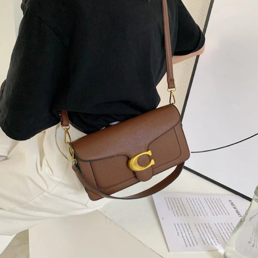 This year's new fashionable underarm shoulder bag with two shoulder straps and a diagonal small square bag 2026