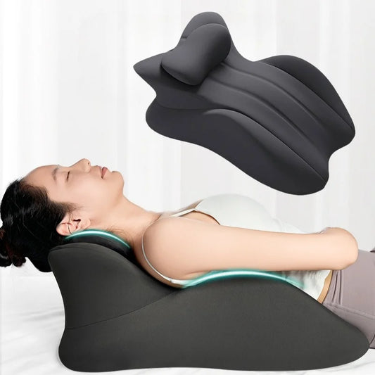 Almohada Cuña de Espuma Viscoelástica de Alta Densidad — Soporte Ortopédico Multi-Posición con Funda Removible y Lavable para Alivio de Dolor de Espalda, Cuello y Piernas