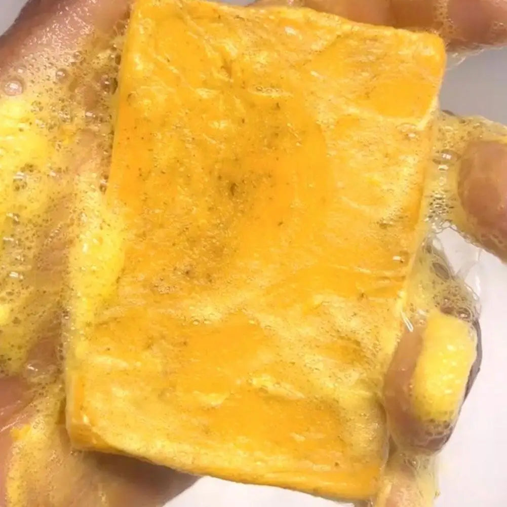 Turmeric Soap & Kojic Acid Soap Body And Facial Cleaning Handmade Soap For Dark Skin Glowing Even Skin Tone Tender Skin Care.2026 JABON MAGIGO FACIL DE CURCUMA HIDRATA Y REJUVENECE TU PIEL