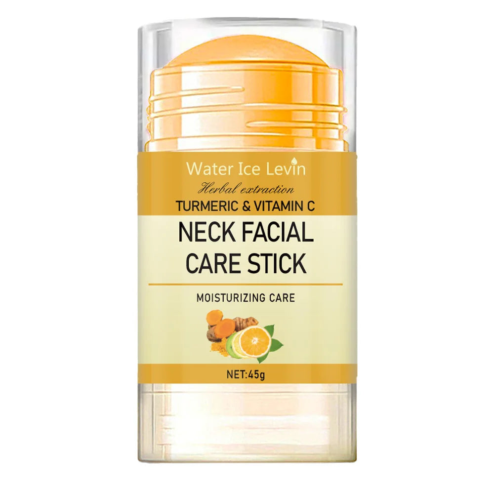 Turmeric & Vitamin C Neck Care Stick, Moisturizes with Herbal Extracts for Smooth, Glowing, Elastic Neck Skin.2026 RODILLO FACIAL DE CULCUMA MEJORA LA ELASTICIDAD FACIAL Y ELIMINA MANCHAS INDESEADAS. CUELLO Y MANDIBULA
