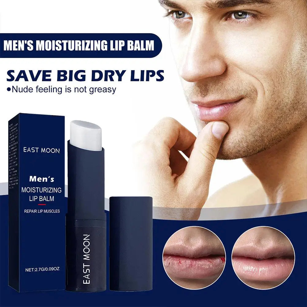 Men Lip Balm Moisturizing removing dead skin preventing dryness cracking reducing lip wrinkles relieving dryness lip care. Bálsamo labial para hombres: hidrata, evita resequedad y grietas, reduce arrugas labiales y remueve piel muerta.2026