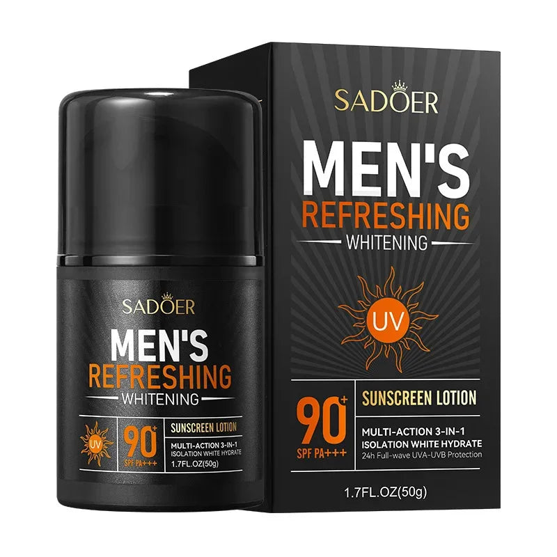 SADOER Men's Skin Care Sets Moisturizing Face Cream Facial Mask Lip Balm Sunscreen Cleanser Eye Cream Men Skin Care Kit.2026 ACLARADOR DE ROSTRO PARA HOMBRE. PROTECCION CONTRA OJERAS. CONTRA ACNES