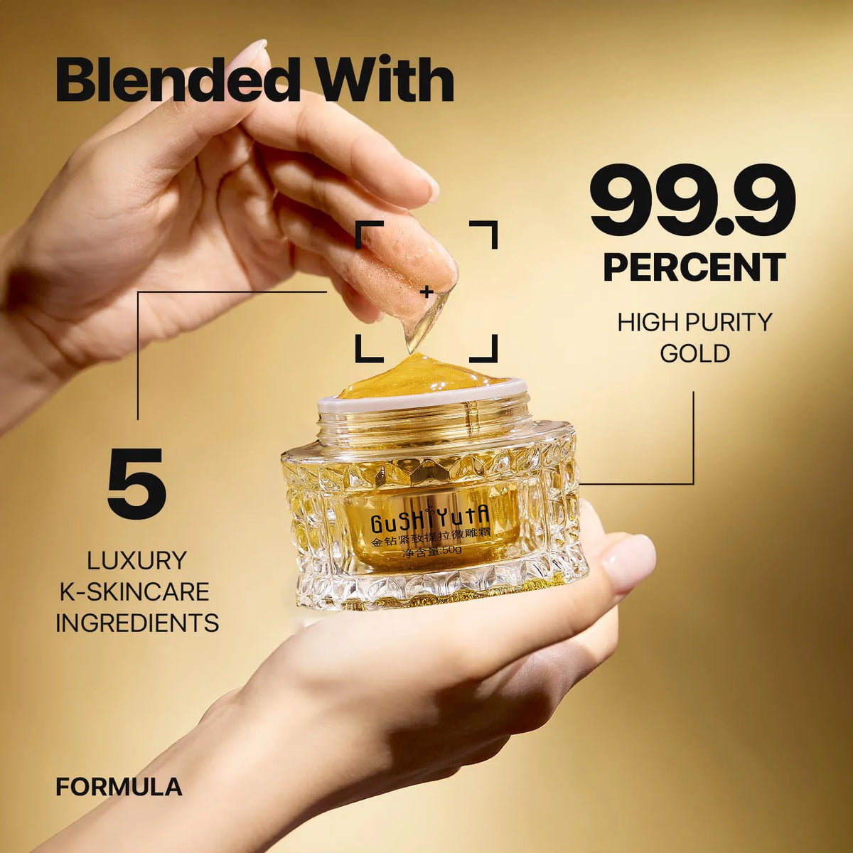 Nature Ginseng Gold Silk Watery Cream Gold Premium Skin Care,Anti-Aging Moisturizer for Skin, Wrinkle Care with Ginseng Saponins. 2026 CREMA HIDRATANTE DORADA ANTI GRIETAS FACIALES