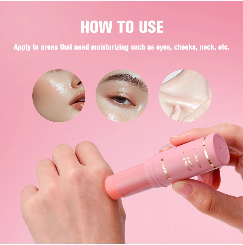 PINK Hydrating Stick Extract Deep Hydrating Facial Skin Multi-functional Pink Balm Stick Skin Care Makeup Base Products. 2026 BASE ROSADA HIDRATANTE PARA TES BLANCA. REJUVENECEDOR ANTI GRIETAS