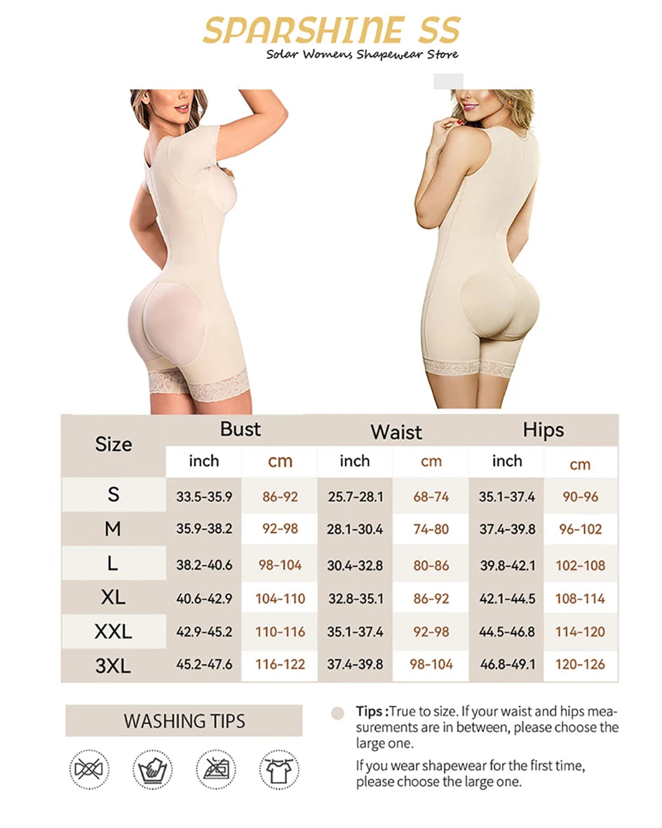 Fajas Colombianas Postquirúrgicas Shapewear BBL – Control Abdomen y Moldeado Perfecto