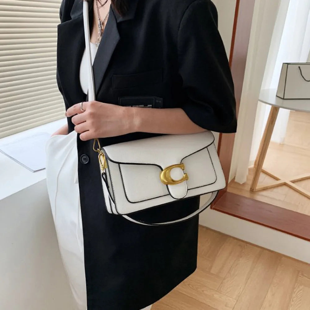 This year's new fashionable underarm shoulder bag with two shoulder straps and a diagonal small square bag 2026