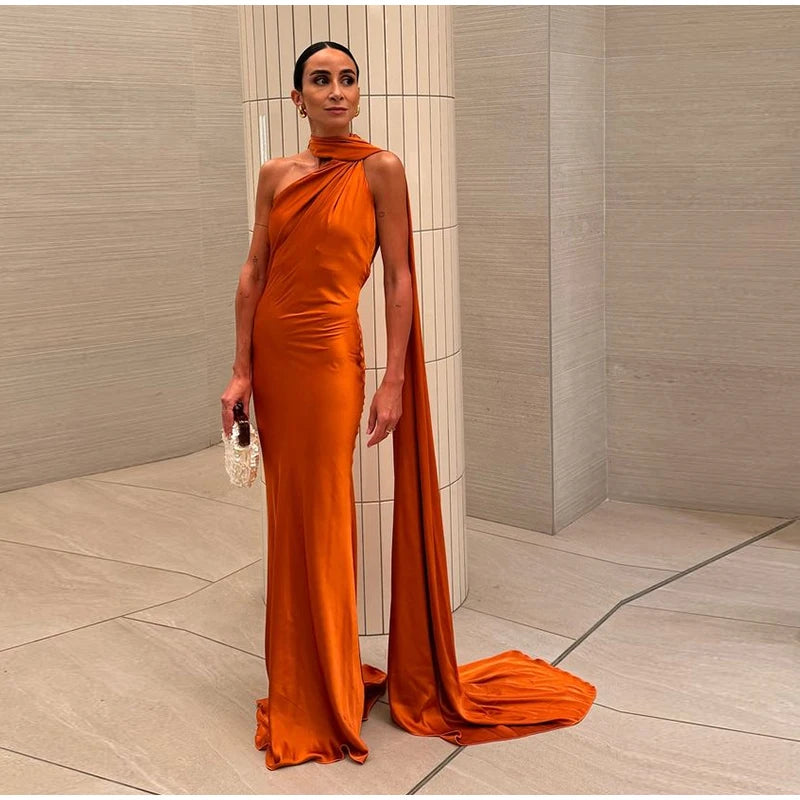 Elegant Ribbon Halter Dress Women Solid Off Shoulder Sleeveless Backless Slim Maxi Dresses 2025 Summer Autumn Party Robes Lady 2026 Vestido Elegante Para Ocasión Especial