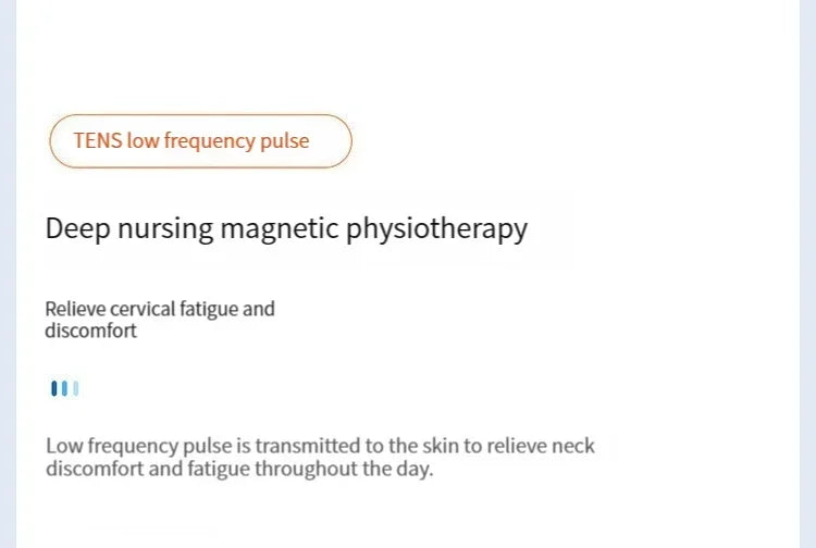 Masajeador Inteligente de Cuello y Hombros — Masaje Cervical con Vibración y Calor para Aliviar el Dolor, Pulso Terapéutico para las Vértebras Cervicales, Instrumento de Cuidado de la Salud