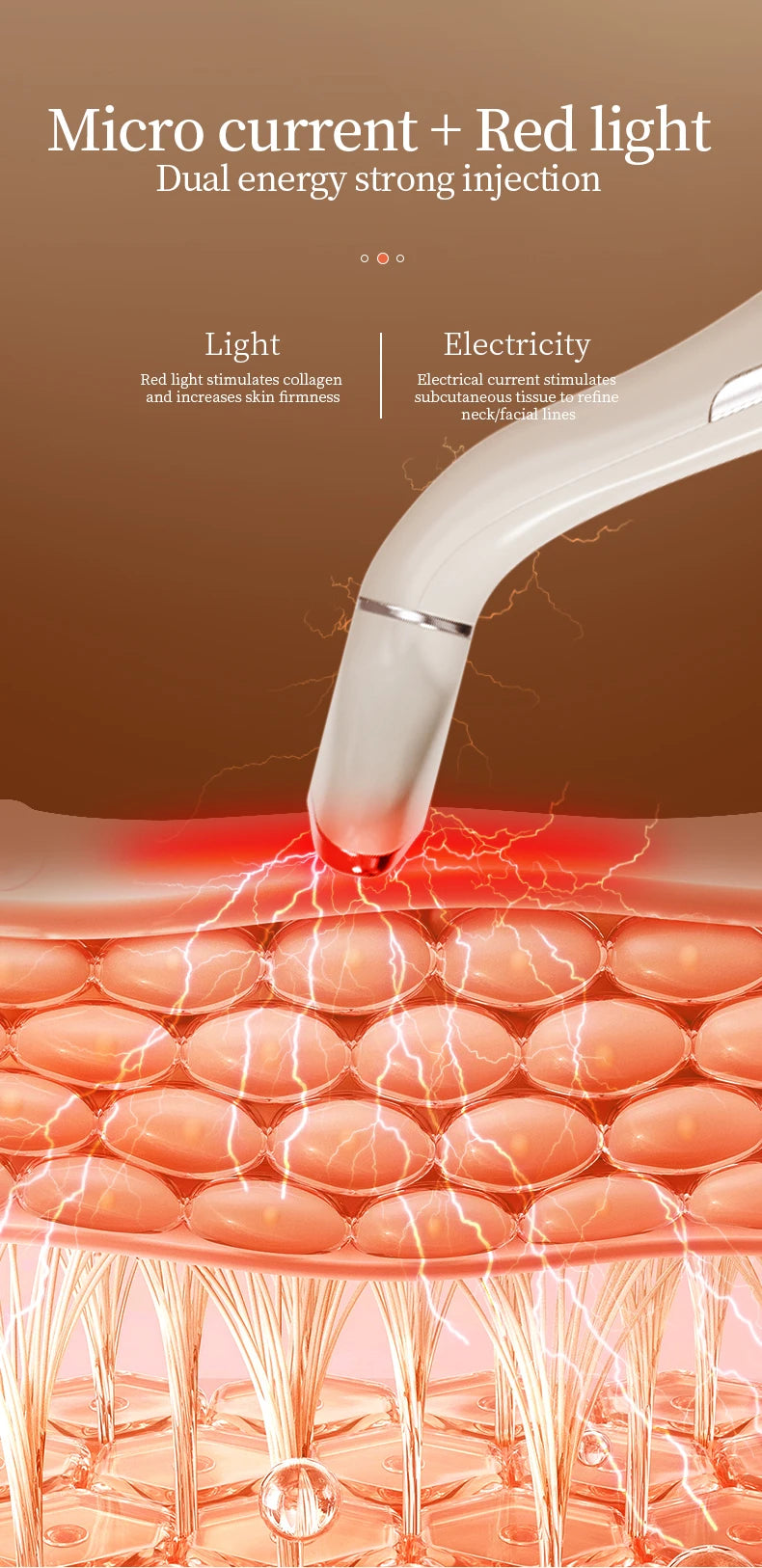 K-SKIN EMS Face Beauty Instrument Beauty Neck Massager Micro-Current Vibration Color light Senility Face Massager  Skin Care. 2026 MASAJIADOR PARA CUELLO Y MANDIBULA. ELECTRICO QUE MEJORA LA CIRCULACION Y ALINEACION