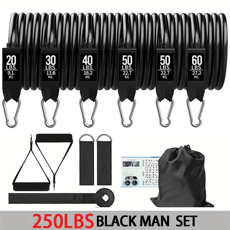 Resistance Bands Set, Exercise Bands With Door Anchor, Handles, Carry Bag, Legs Ankle Straps For Resistance Training. Ligas Elasticas para Crecimiento Muscular 2026