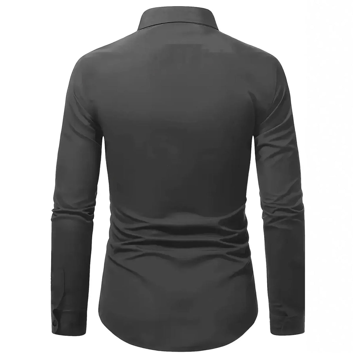 Men's Casual Long Sleeved Solid Color Slim Fit Shirt in Autumn and Winter Slightly Elastic Can Be Worn on the Inside or Outside. Camisa Extra Elastizada. 2026. Elegantes y Casual