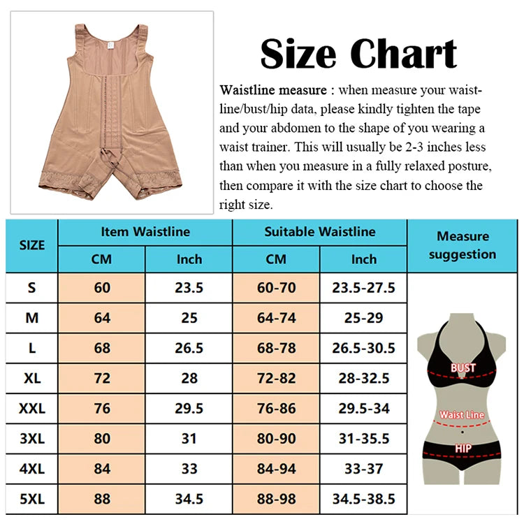 Fajas Colombianas Postquirúrgicas, Moldeadoras y Compresoras, Entrenador de Cintura, Levanta Glúteos, Ropa Moldeadora para Mujer, Moldeador Corporal Completo, Faja de Compresión BBL. Material Duradero.