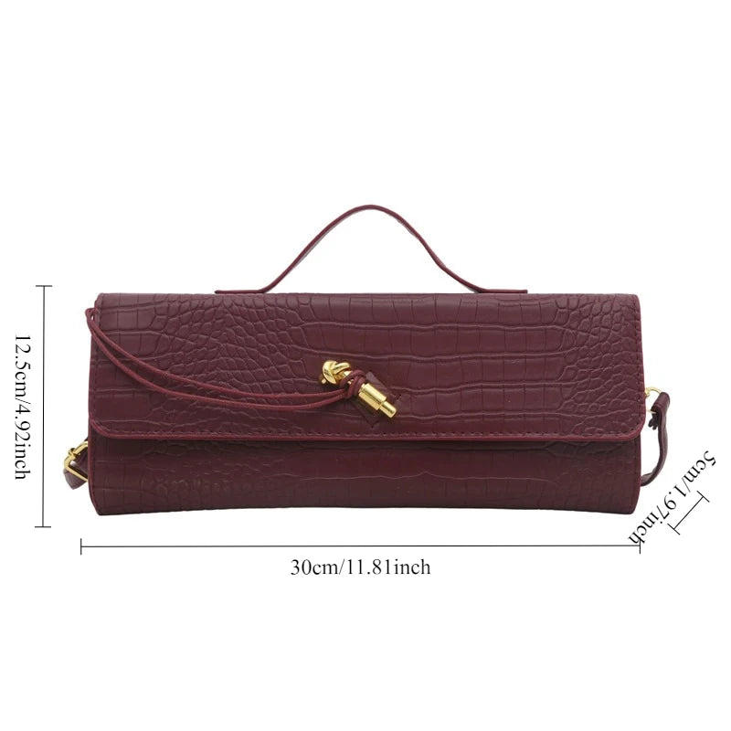 Woven Handbag, 2025 New Soft Leather Evening Bag, Fashionable and Versatile Horizontal Carrying Crossbody Bag.2026