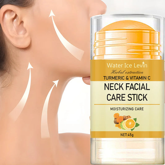 Turmeric & Vitamin C Neck Care Stick, Moisturizes with Herbal Extracts for Smooth, Glowing, Elastic Neck Skin.2026 RODILLO FACIAL DE CULCUMA MEJORA LA ELASTICIDAD FACIAL Y ELIMINA MANCHAS INDESEADAS. CUELLO Y MANDIBULA