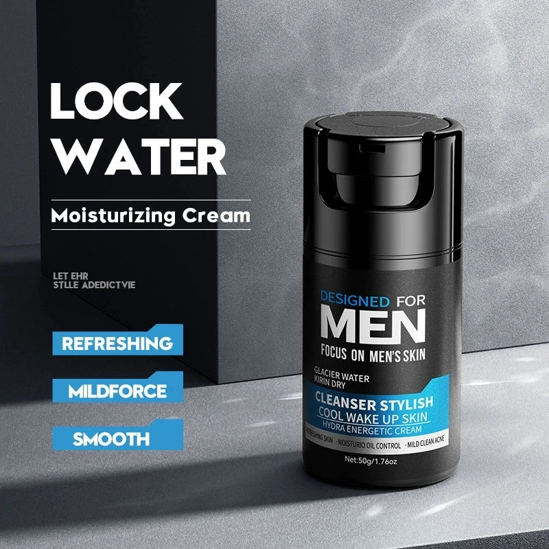SADOER Men's Skin Care Sets Moisturizing Face Cream Facial Mask Lip Balm Sunscreen Cleanser Eye Cream Men Skin Care Kit.2026 ACLARADOR DE ROSTRO PARA HOMBRE. PROTECCION CONTRA OJERAS. CONTRA ACNES
