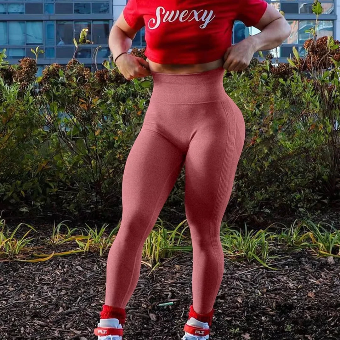 Women Butt Lifting Yoga Leggings Elastic Workout High Waist Tummy Control Ruched Booty Pants Seamless Gym Compression Tights. Licras Deportivas de Mujer 2026