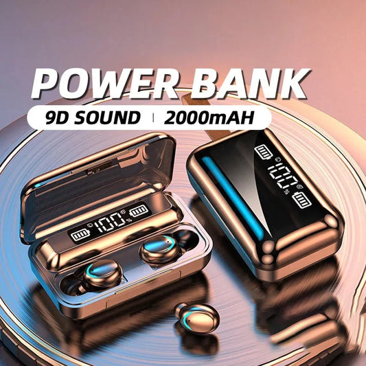 Auriculares Inalámbricos Bluetooth 5.3 TWS F9-5 | Sonido Potente, Diseño Deportivo, Micrófono HD