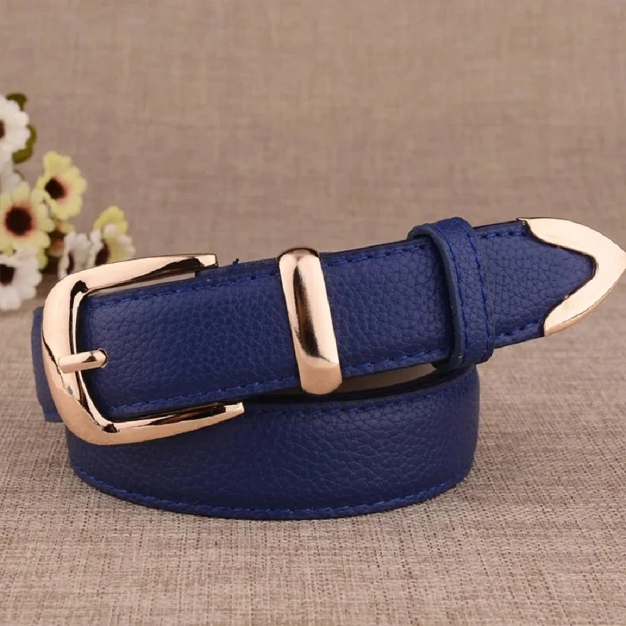 Women's Trousers Belt  Leather Trend White Belt Fashion High Quality Trouser Belts Solid Vintage Pin Buckle Ladies Strap 2026