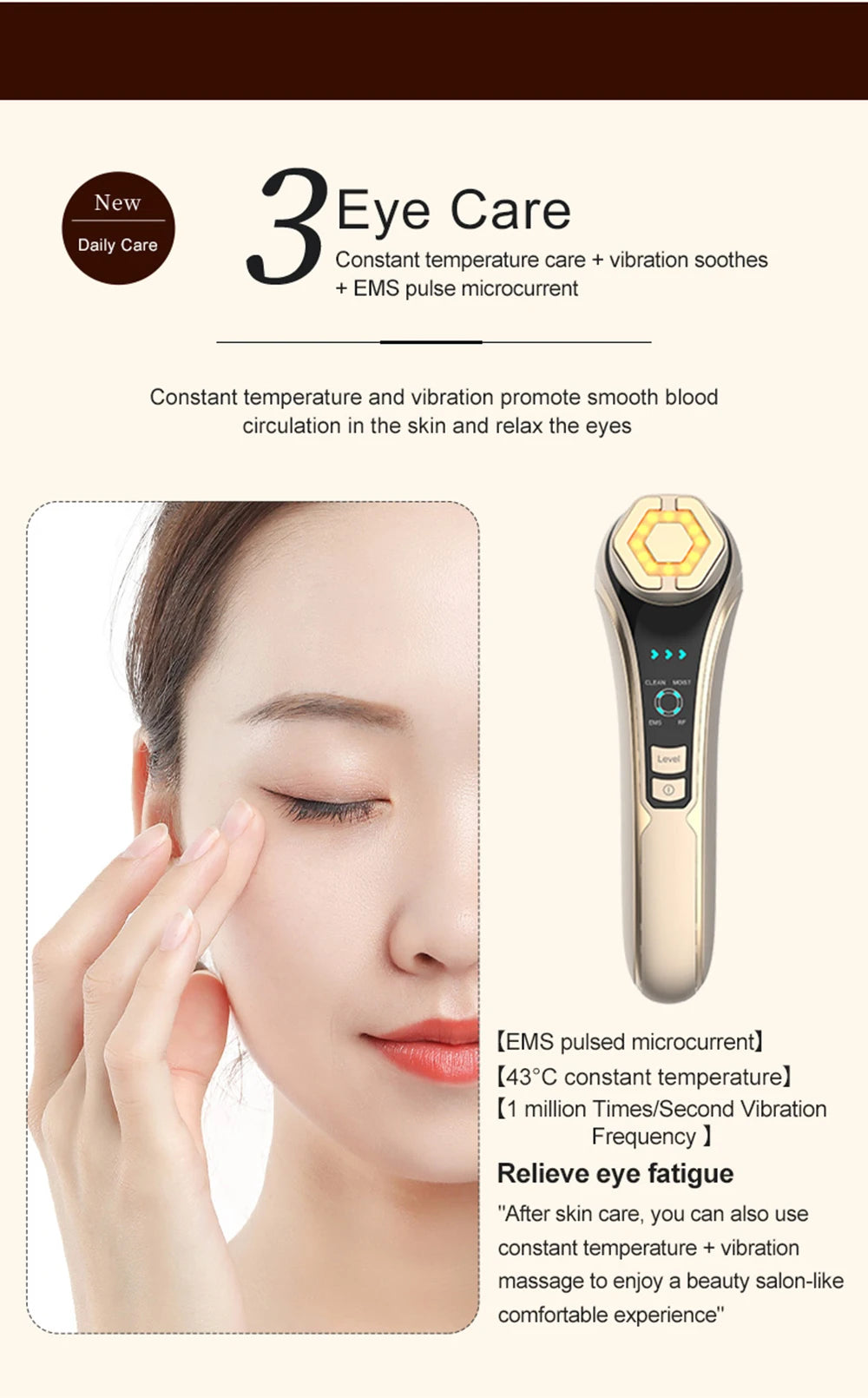 NEW Face Beauty Care Devices Multifunction Photon Skin EMS Massage Red Blue Light Anti Aging Tighten Wrinkle Removal Skin Care. 2026 DISPOSITIVO PARA LIMPIEZA FACIAL. AYUDA EL ESTIRAMIENTO.