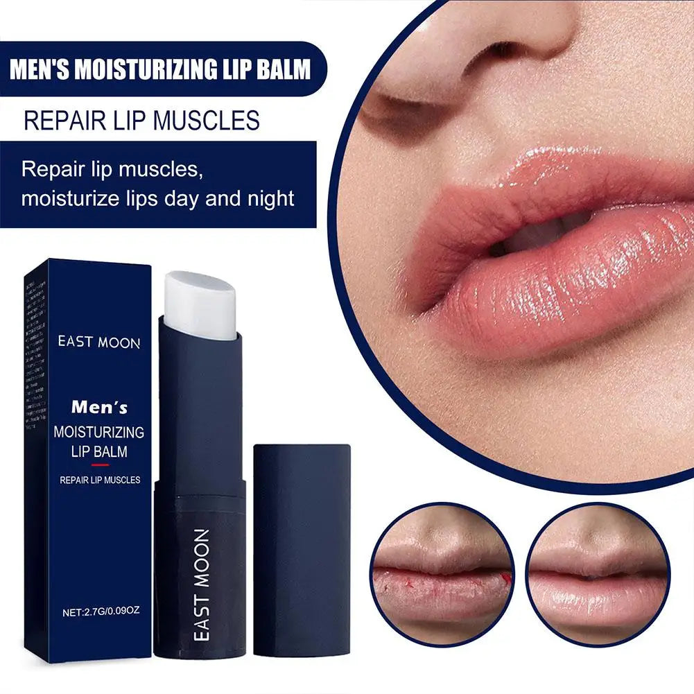 Men Lip Balm Moisturizing removing dead skin preventing dryness cracking reducing lip wrinkles relieving dryness lip care. Bálsamo labial para hombres: hidrata, evita resequedad y grietas, reduce arrugas labiales y remueve piel muerta.2026