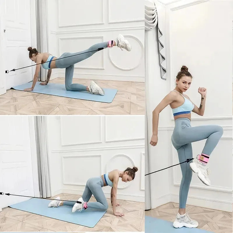 Cable Ankle Straps Double D-Ring Ankle Cuffs For Gym Workouts Glutes Legs Strength Training Brace Support Sport Safety Abductors. Liga Elastica Para Ejercitar Gluteos 2026