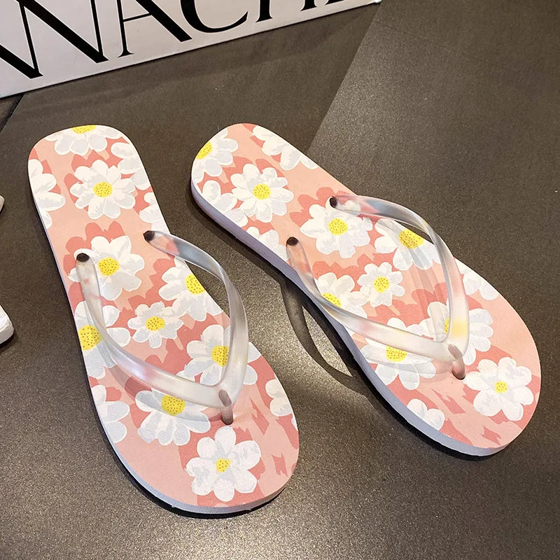 Women's Flip Flops 2025 New Summer Thick Bottom Clip Toe Fashion Beach Slippers Cool Slippers for Women 2026